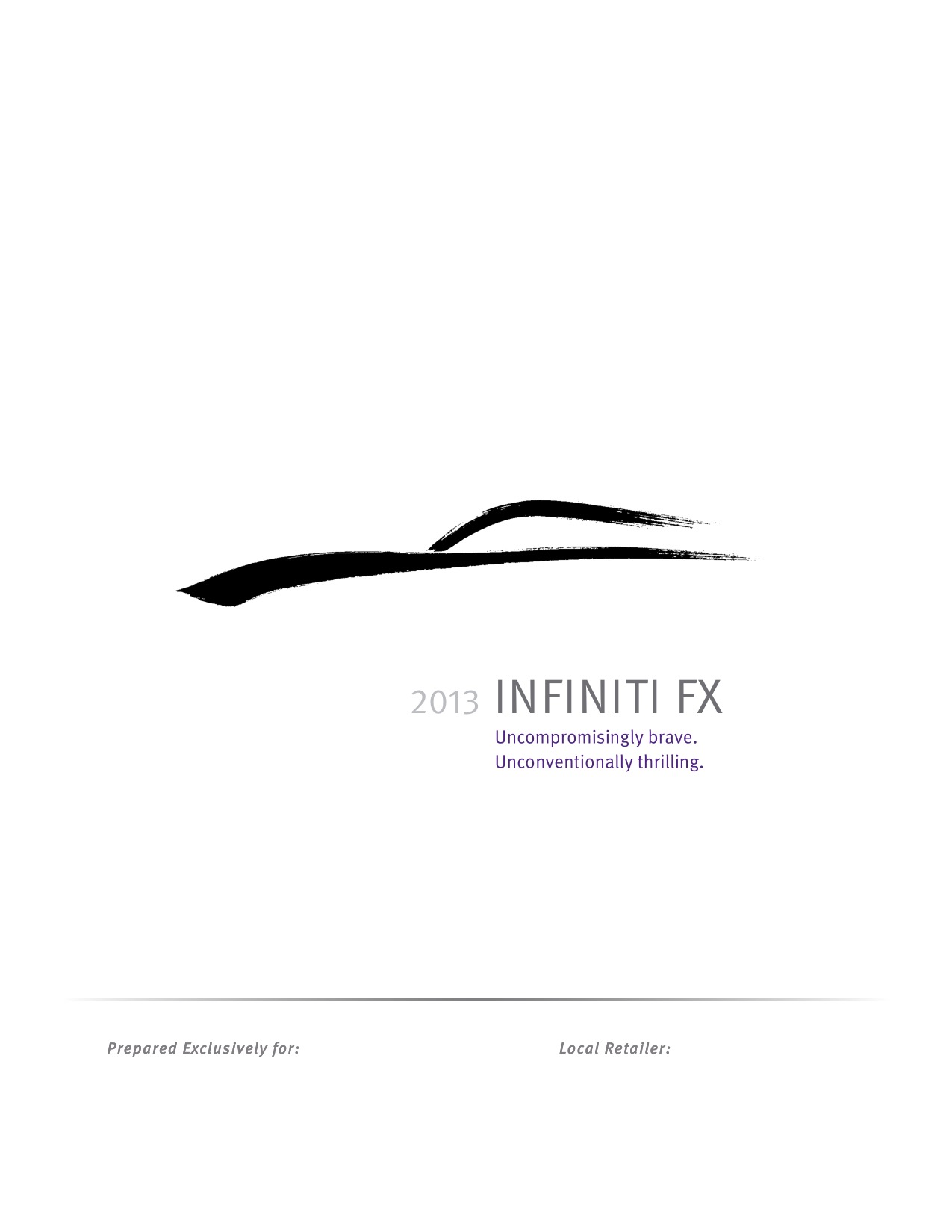 2013 Infiniti FX Brochure Page 2